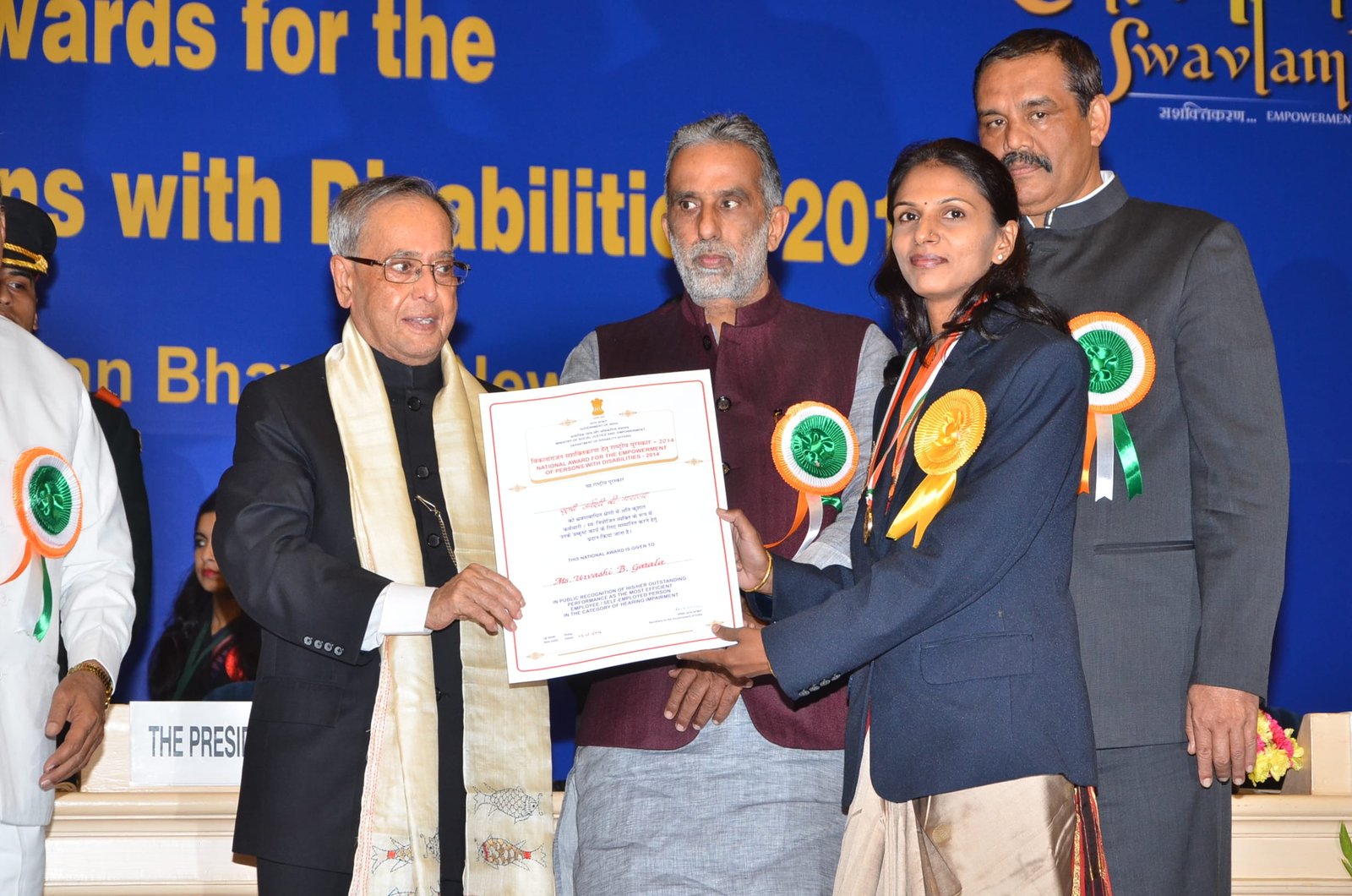 NATIONAL AWARD FOR NTPC EMPLOYEE MS. URVASHI B GARALA