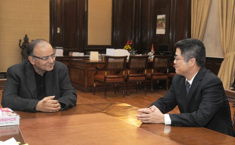 The Ambassador of China to India, Mr. Le Yucheng calling on the Union Minister for…