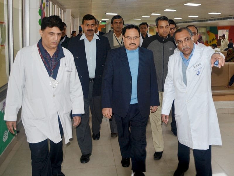 The Union Minister for Health & Family Welfare, Shri Jagat Prakash Nadda visiting..