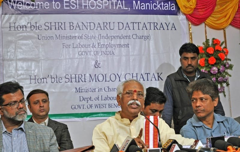 The Minister of State for Labour and Employment (Independent Charge), Shri Bandaru ..