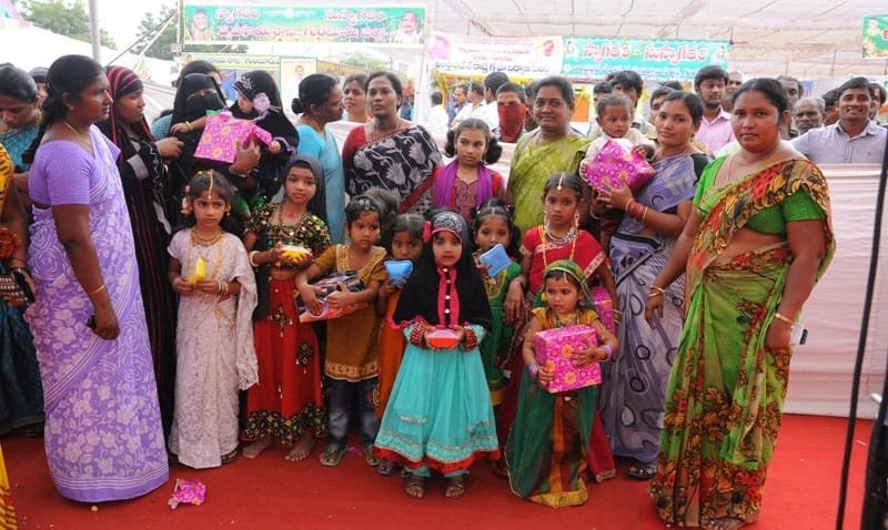 Winners of Well Baby Show and Nutritious food competition, conducted by ICDS..