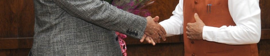 The Chief Minister of Haryana, Shri Manohar Lal Khattar calling on the..