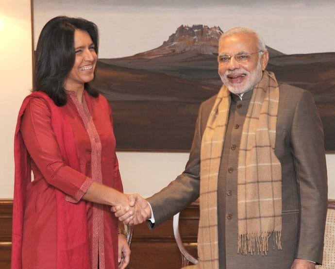 The Member of the U.S. House of Representatives, Ms. Tulsi Gabbard calls on ...