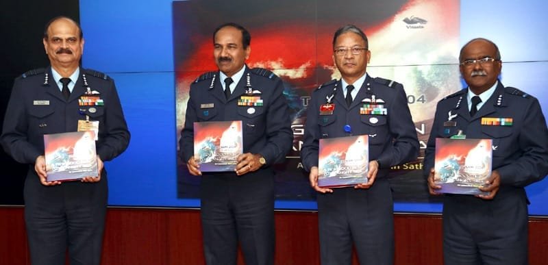 The Chief of the Air Staff, Air Chief Marshal Arup Raha releasing a book titled …