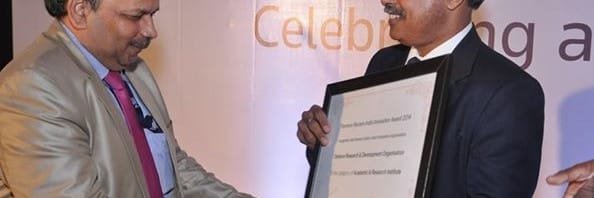 DRDO AWARDED THE PRESTIGIOUS THOMSONS REUTERS INDIA INNOVATION AWARD 2014
