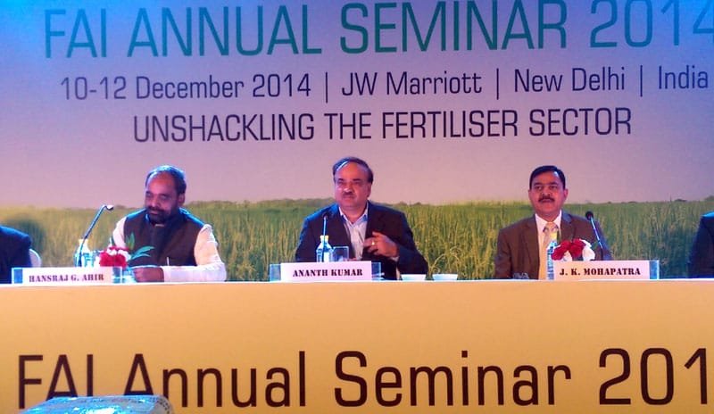 The Union Minister for Chemicals and Fertilizers, Shri Ananthkumar …