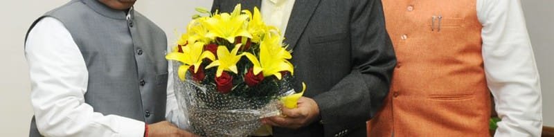 The Deputy Chief Minister of Punjab, Sukhbir Singh Badal calling on the ...