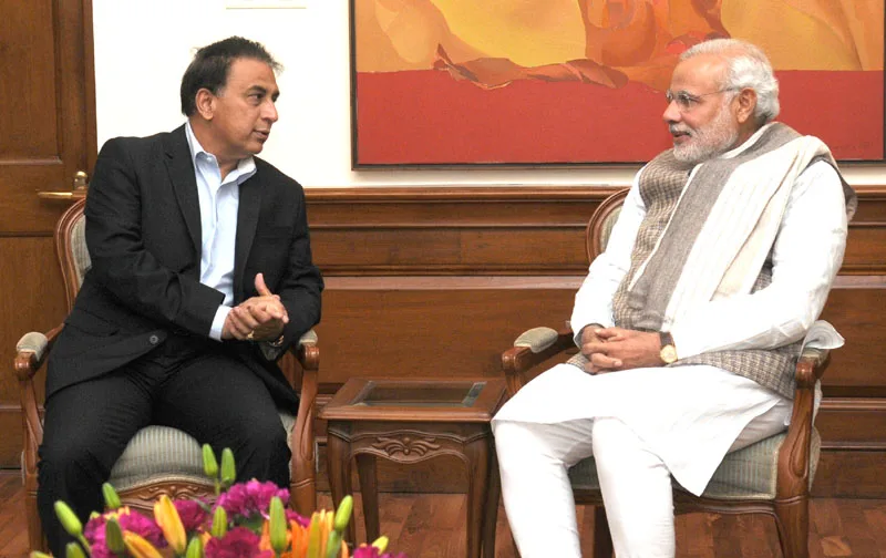 The former Indian Cricketer, Shri Sunil Gavaskar calling on the Prime Minister,…