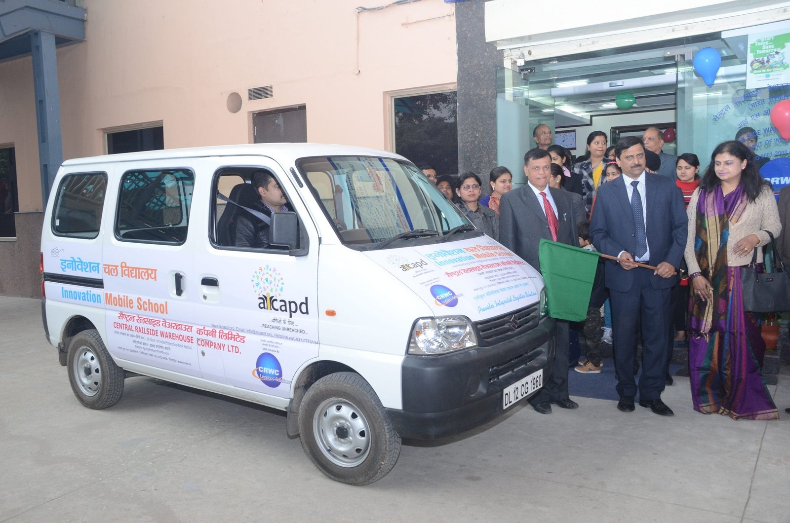 K U THANAKACHEN ,MANAGING DIRECTOR CRWC FLAGS OFF “MOBILE SCHOOL VAN” ..