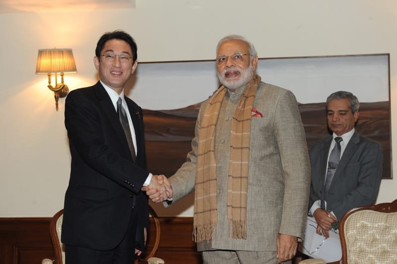 The Minister of Foreign Affairs of Japan, Mr. Fumio Kishida calling on …