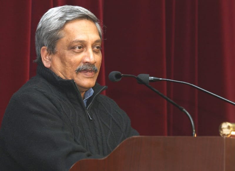 The Union Minister for Defence, Shri Manohar Parrikar addressing the..