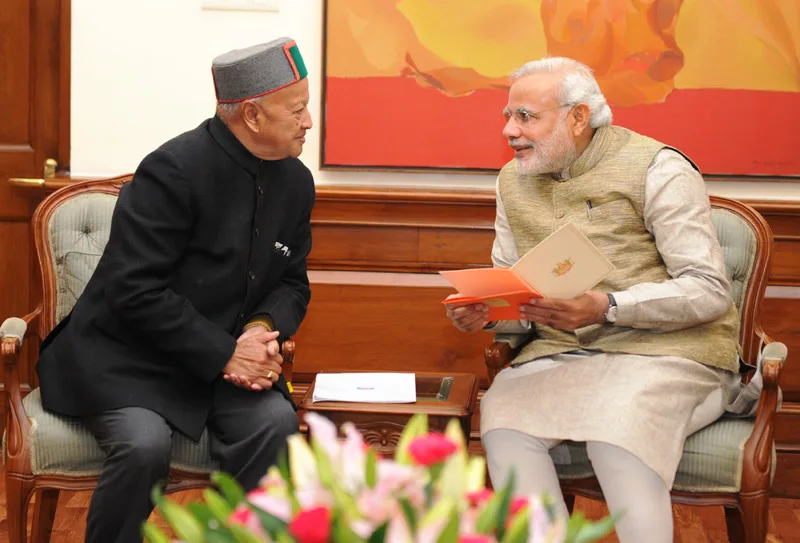 The Chief Minister of Himachal Pradesh, Shri Virbhadra Singh calling on the..