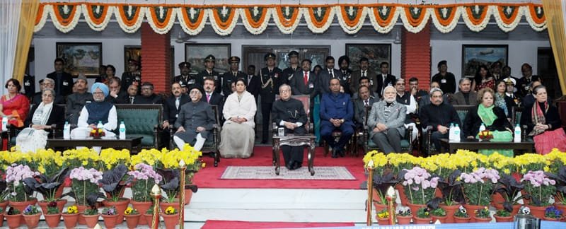 The President, Shri Pranab Mukherjee, the Vice President, Shri Mohd. Hamid Ansari, ..
