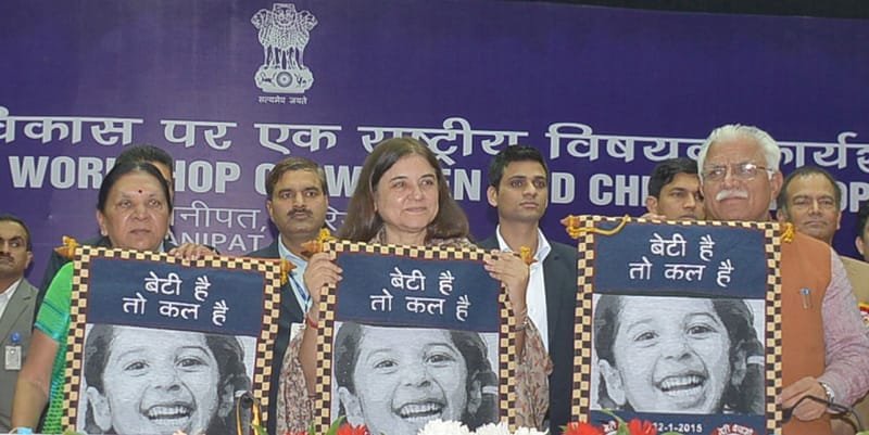 The Union Minister for Women and Child Development, Smt. Maneka Sanjay Gandhi,.