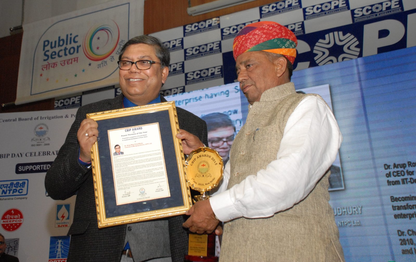 “OUTSTANDING INDIAN CMD’S “- DR.ARUP ROY CHOUDHURY CMD NTPC CONFERRED WITH..