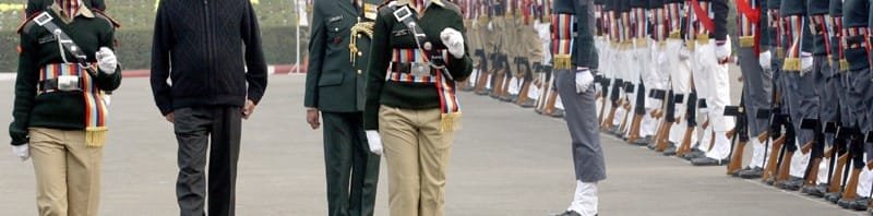 The Union Minister for Defence, Shri Manohar Parrikar inspecting Guard of Honour, ..