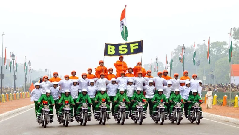 Rajpath comes alive with the dare devil stunts of motorbike riders of …