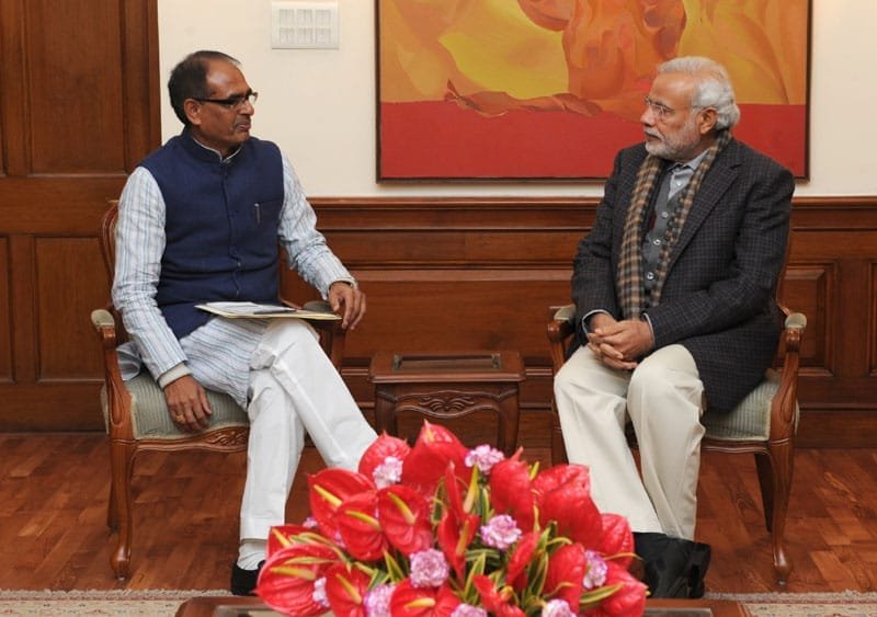 The Chief Minister of Madhya Pradesh, Shri Shivraj Singh Chouhan calling on the..