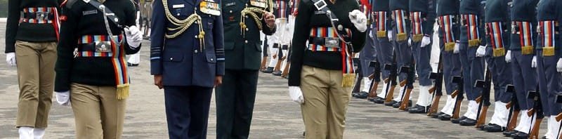 The Chief of the Air Staff, Air Chief Marshal Arup Raha inspecting the Guard of Honour, at..