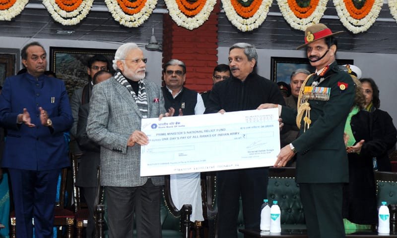 The Union Minister for Defence, Shri Manohar Parrikar and the Chief of Army Staff,..