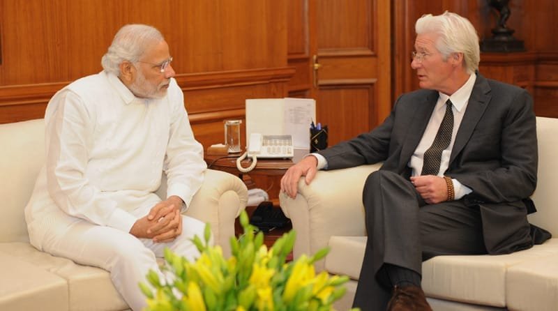 The Hollywood Actor, Chairman, Gere Foundation and Global Envoy of..
