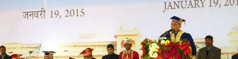 The Union Home Minister, Shri Rajnath Singh addressing at the University of Lucknow...