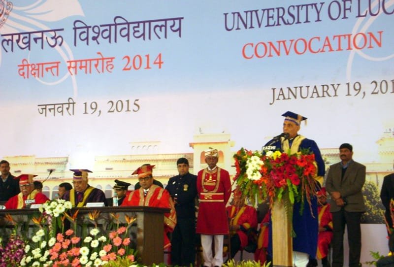 The Union Home Minister, Shri Rajnath Singh addressing at the University of Lucknow…