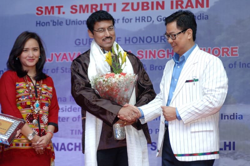 The Minister of State for Information & Broadcasting, Col. Rajyavardhan Singh Rathore at..