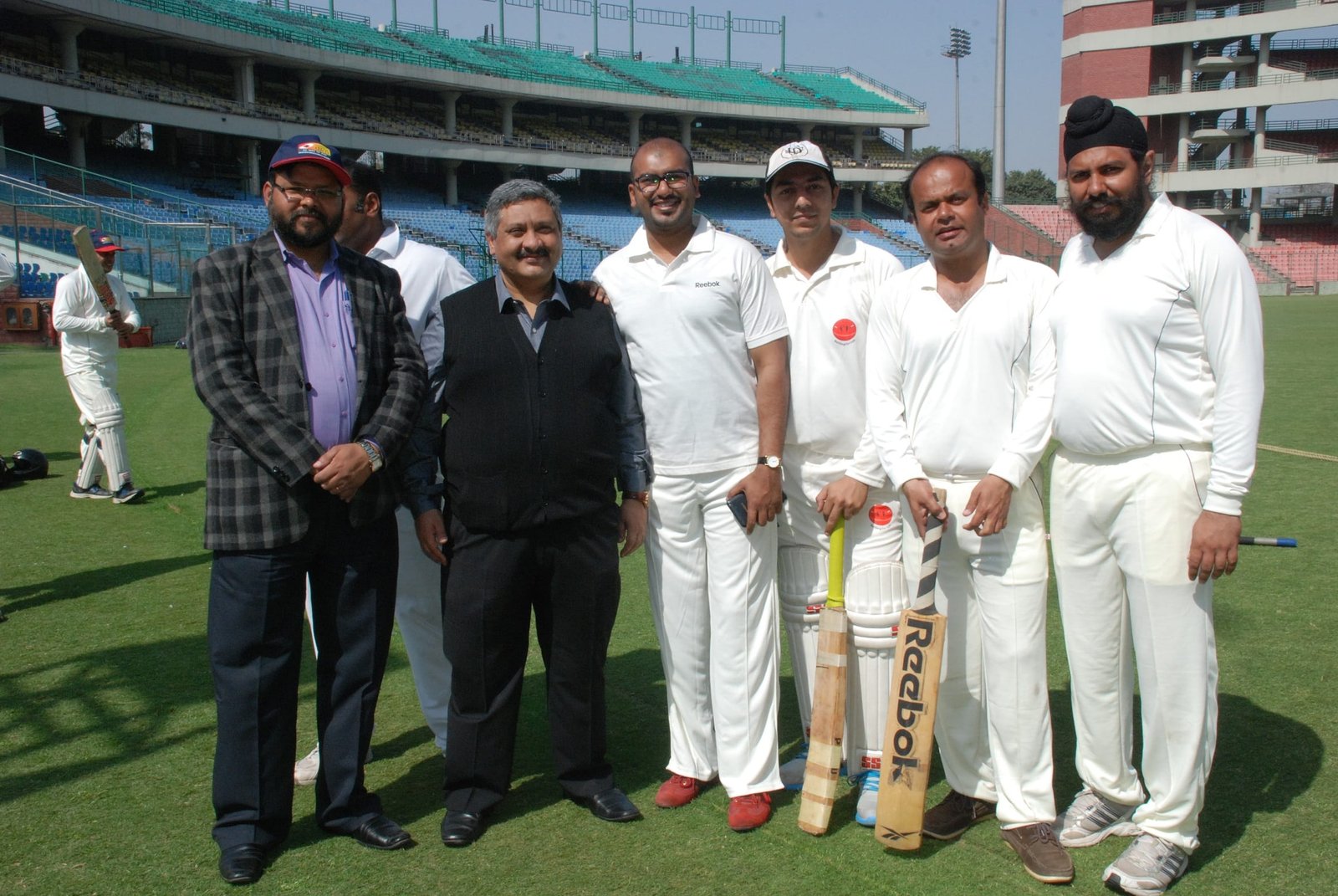 CRICKET MATCH HELD BETWEEN MEDIA FRATERNITY AND DELHI POLICE OFFICIALS AT FEROZESHAH KOTLA,NEW DELHI