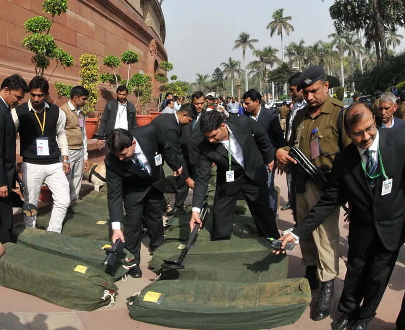 The General Budget 2015-16 documents brought in the Parliament House ..