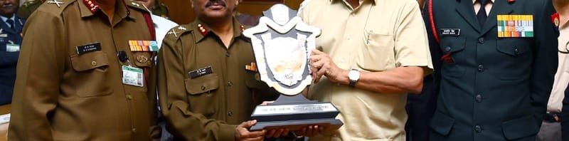 The Union Minister for Defence, Shri Manohar Parrikar Parrikar presenting the...