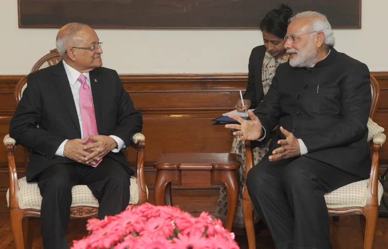 The former President of Maldives, Mr. Maumoon Abdul Gayoom calls on th..