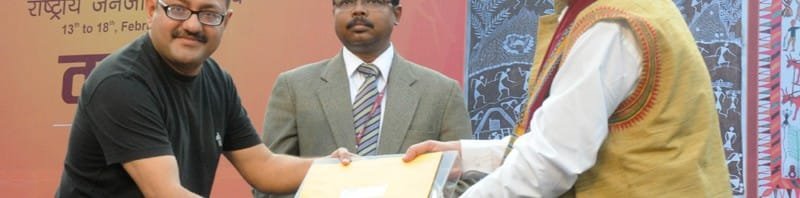 The Secretary Ministry of Tribal Affairs, Dr. H. Panda presented the prizes at the..