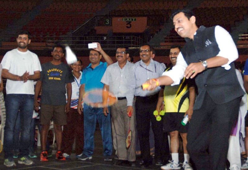 The Minister of State for Information & Broadcasting, Col. Rajyavardhan Singh Rathore..