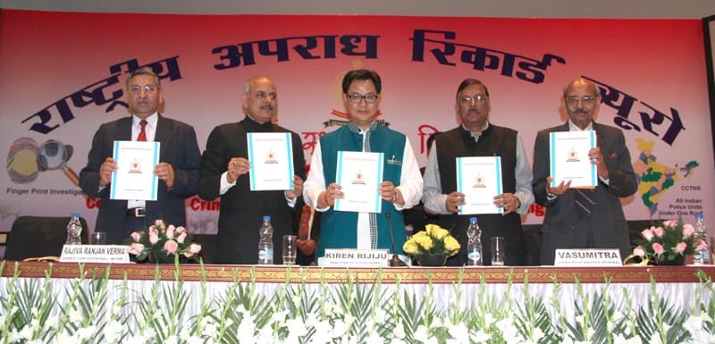 The Minister of State for Home Affairs, Shri Kiren Rijiju releasing a souvenir on ..