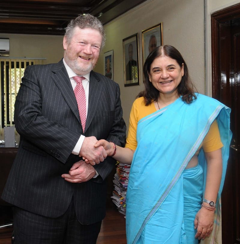 The Union Minister for Women and Child Development, Smt. Maneka Sanjay Gandhi ..
