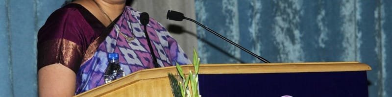 The Union Minister for Human Resource Development, Smt. Smriti Irani addressing ..