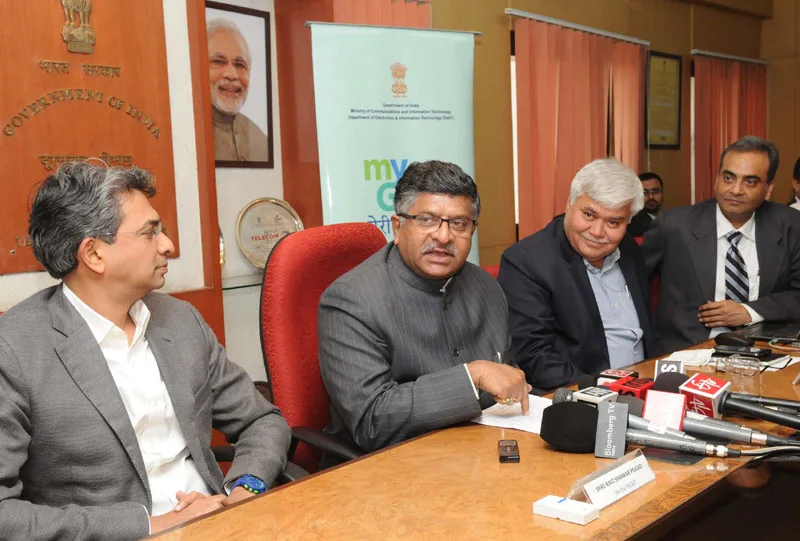The Union Minister for Communications & Information Technology, Shri Ravi Shankar Prasad..