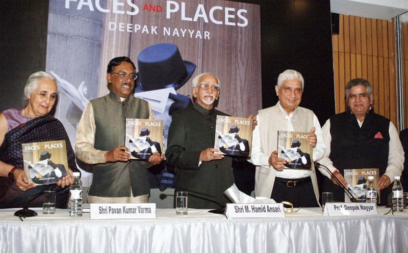 The Vice President, Shri Mohd. Hamid Ansari releasing a book entitled “Faces and Places”, ..
