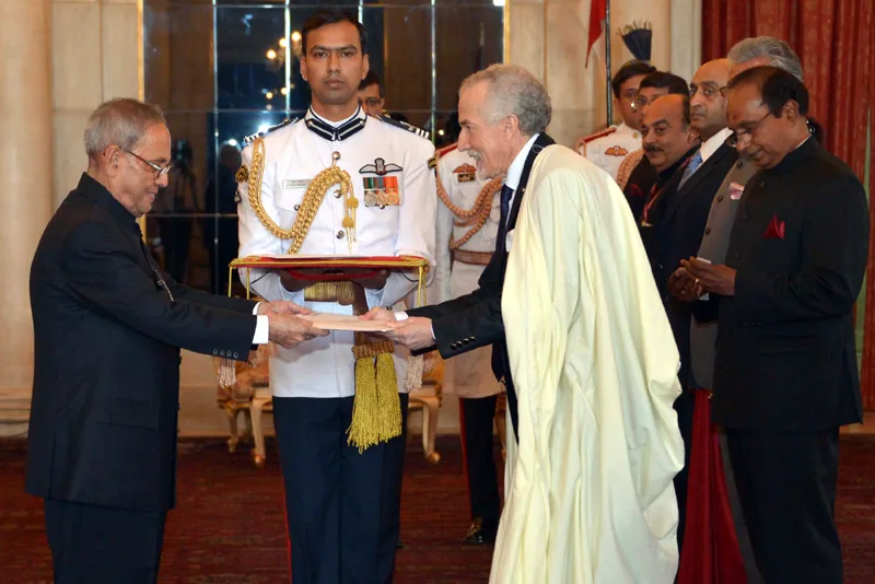 The Ambassador-designate of the Peoples Republic of Algeria, Mr. Hamza Yahia Cherif ..