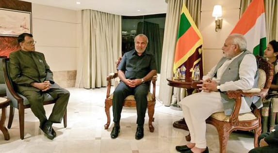 The Muslim Congress leaders of Sri Lanka meeting the Prime Minister, Shri Narendra Modi ..