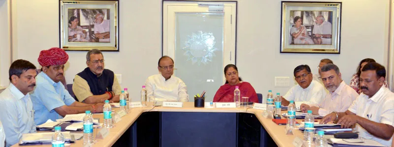 The Union Minister for Finance, Corporate Affairs and Information & Broadcasting, Shri Arun Jaitley ..