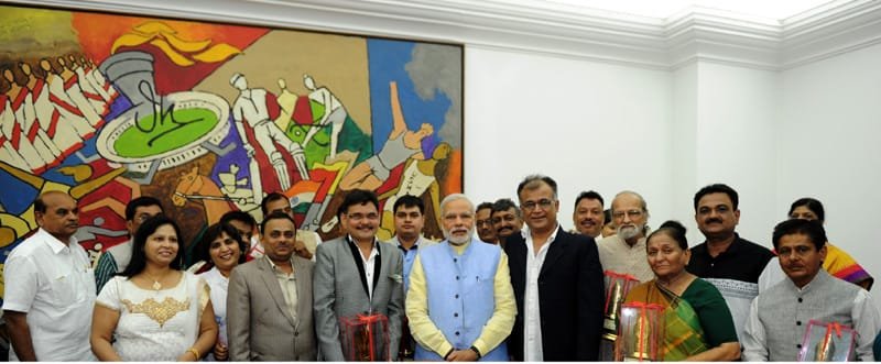 The Prime Minister, Shri Narendra Modi handed over the annual Batukbhai Dikshit award..