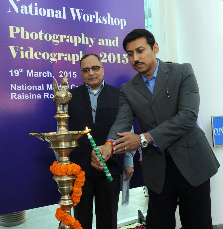 The Minister of State for Information & Broadcasting, Col. Rajyavardhan Singh Rathore ..