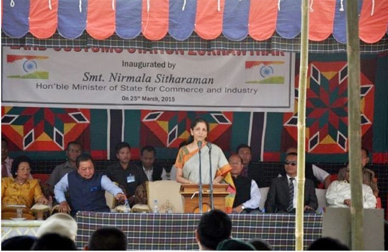 The Minister of State for Commerce & Industry (Independent Charge), Smt. Nirmala Sitharaman ..