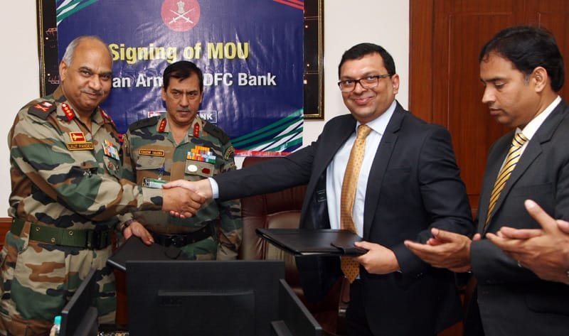 A Memorandum of Understanding (MoU) was signed between the Indian Army and HDFC Bank…