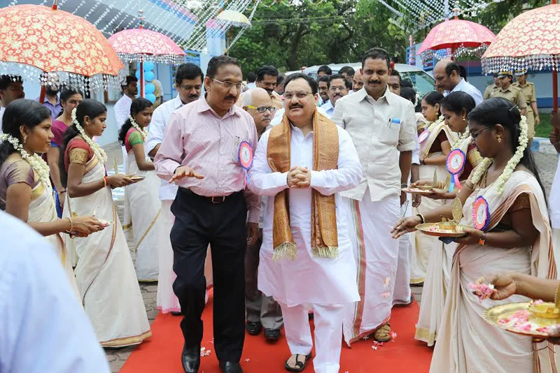 The Union Minister for Health & Family Welfare, Shri Jagat Prakash Nadda visiting ..