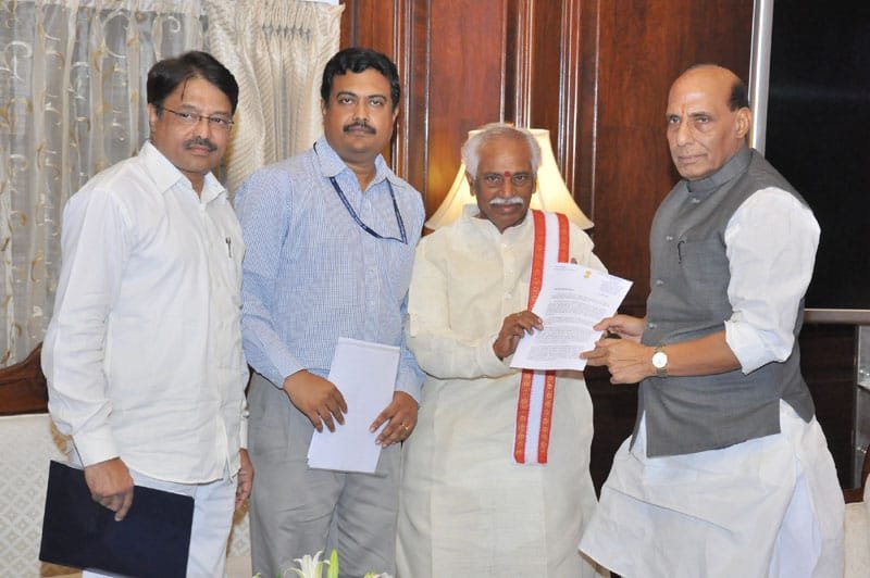The Minister of State for Labour and Employment (Independent Charge), Shri Bandaru Dattatreya..