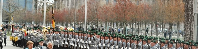 The Prime Minister, Shri Narendra Modi inspecting the Guard of Honour ..