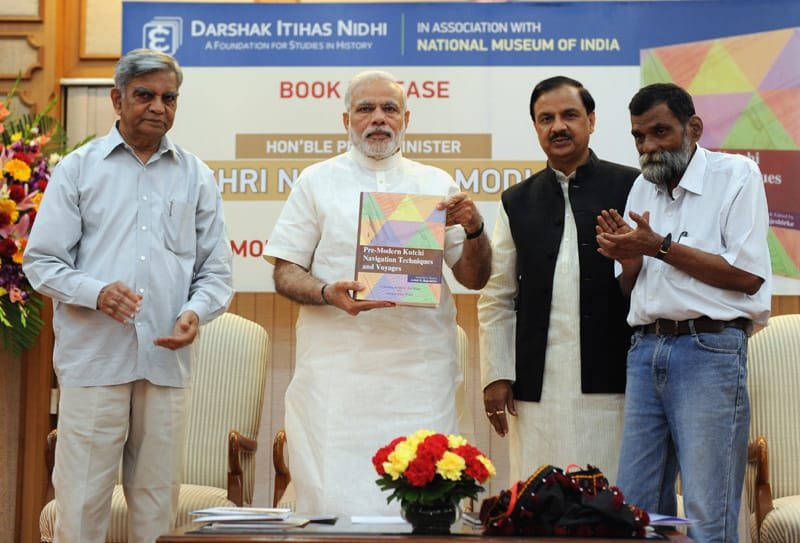 The Prime Minister, Shri Narendra Modi launches a book on “Pre-Modern Kutchi Navigation..